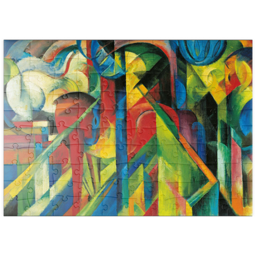 Darstellung des Puzzle Motivs puzzleplate Piatnik: Stallungen 100 Puzzle