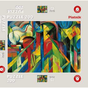 Darstellung des Puzzle Motivs Piatnik: Stallungen 200 Puzzle Schachtel 3D Modell