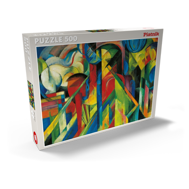 Darstellung des Puzzle Motivs Piatnik: Stallungen 500 Puzzle Schachtel Ansicht2