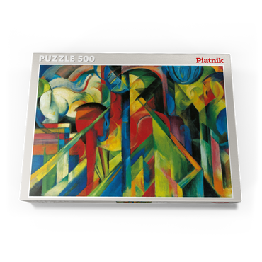 Darstellung des Puzzle Motivs Piatnik: Stallungen 500 Puzzle Schachtel Ansicht3