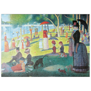 Darstellung des Puzzle Motivs puzzleplate Piatnik: Ein Sonntagnachmittag auf der Insel La Grande Jatte 100 Puzzle