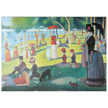 Darstellung des Puzzle Motivs puzzleplate Piatnik: Ein Sonntagnachmittag auf der Insel La Grande Jatte 500 Puzzle