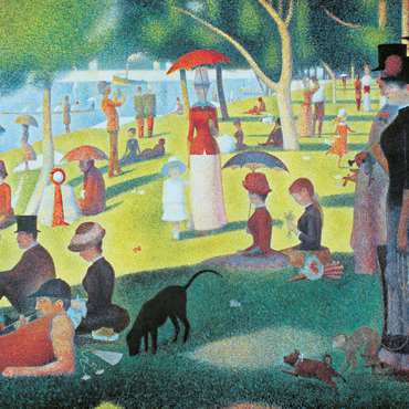 Darstellung des Puzzle Motivs Piatnik: Ein Sonntagnachmittag auf der Insel La Grande Jatte 500 Puzzle 3D Modell