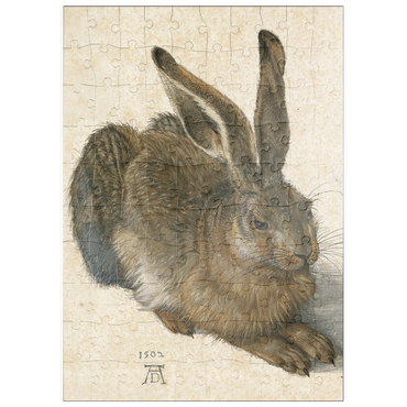 Darstellung des Puzzle Motivs puzzleplate Piatnik: Hase 100 Puzzle
