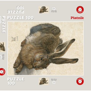 Darstellung des Puzzle Motivs Piatnik: Hase 100 Puzzle Schachtel 3D Modell