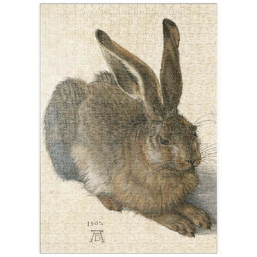 Darstellung des Puzzle Motivs puzzleplate Piatnik: Hase 500 Puzzle