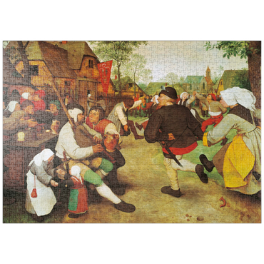 Darstellung des Puzzle Motivs puzzleplate Piatnik: Der Bauerntanz 1000 Puzzle