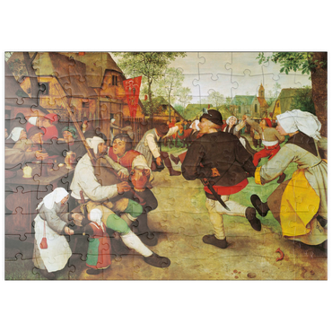 Darstellung des Puzzle Motivs puzzleplate Piatnik: Der Bauerntanz 100 Puzzle