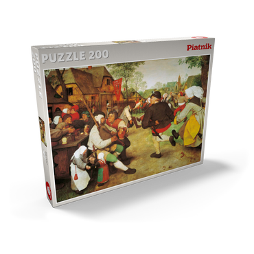 Darstellung des Puzzle Motivs Piatnik: Der Bauerntanz 200 Puzzle Schachtel Ansicht2