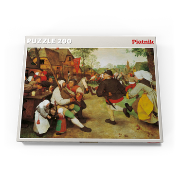 Darstellung des Puzzle Motivs Piatnik: Der Bauerntanz 200 Puzzle Schachtel Ansicht3