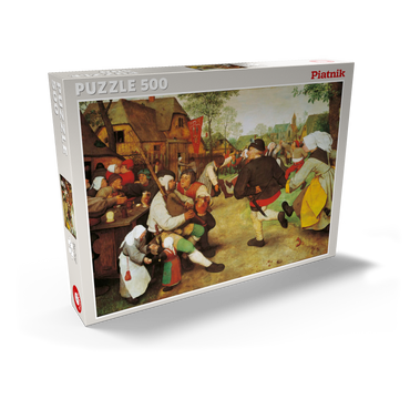 Darstellung des Puzzle Motivs Piatnik: Der Bauerntanz 500 Puzzle Schachtel Ansicht2
