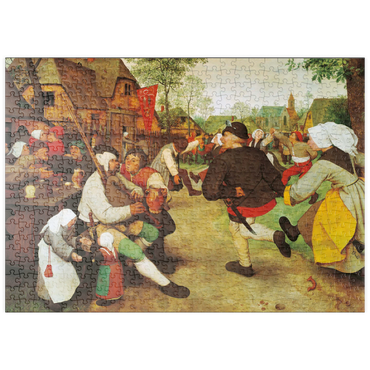 Darstellung des Puzzle Motivs puzzleplate Piatnik: Der Bauerntanz 500 Puzzle