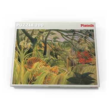 Darstellung des Puzzle Motivs Piatnik: Tiger in einem tropischen Sturm 200 Puzzle Schachtel Ansicht3