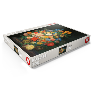 Darstellung des Puzzle Motivs Piatnik: Ein Blumenstrauß in einer Vase 200 Puzzle Schachtel Ansicht1