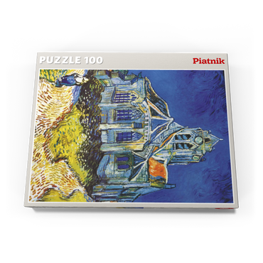 Darstellung des Puzzle Motivs Piatnik: Die Kirche von Auvers 100 Puzzle Schachtel Ansicht3