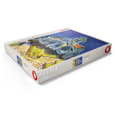 Darstellung des Puzzle Motivs Piatnik: Die Kirche von Auvers 200 Puzzle Schachtel Ansicht1
