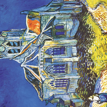 Darstellung des Puzzle Motivs Piatnik: Die Kirche von Auvers 200 Puzzle 3D Modell