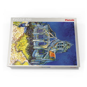Darstellung des Puzzle Motivs Piatnik: Die Kirche von Auvers 500 Puzzle Schachtel Ansicht3