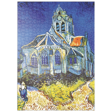 Darstellung des Puzzle Motivs puzzleplate Piatnik: Die Kirche von Auvers 500 Puzzle