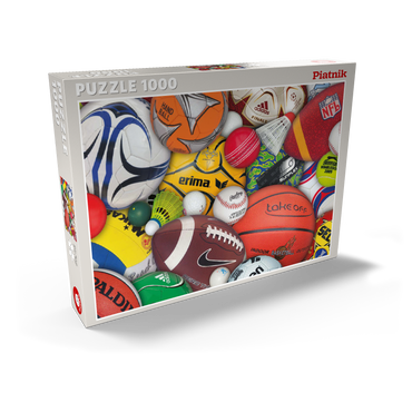 Darstellung des Puzzle Motivs Piatnik: Sports / Bälle 1000 Puzzle Schachtel Ansicht2