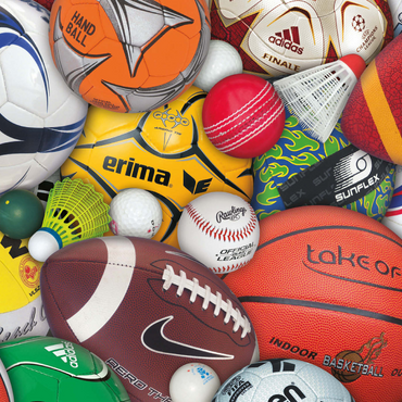 Darstellung des Puzzle Motivs Piatnik: Sports / Bälle 1000 Puzzle 3D Modell