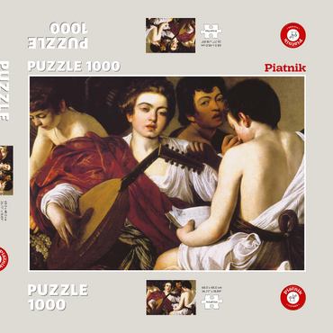 Darstellung des Puzzle Motivs Piatnik: Die Musiker 1000 Puzzle Schachtel 3D Modell