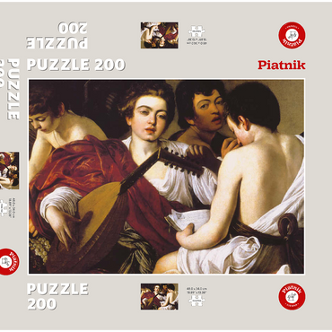 Darstellung des Puzzle Motivs Piatnik: Die Musiker 200 Puzzle Schachtel 3D Modell