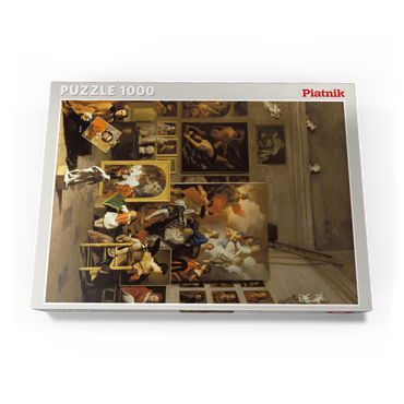 Darstellung des Puzzle Motivs Piatnik: Das Atelier des Künstlers 1000 Puzzle Schachtel Ansicht3