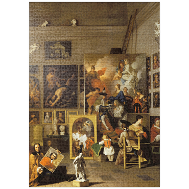 Darstellung des Puzzle Motivs puzzleplate Piatnik: Das Atelier des Künstlers 1000 Puzzle