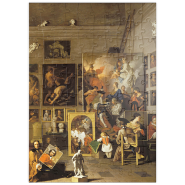 Darstellung des Puzzle Motivs puzzleplate Piatnik: Das Atelier des Künstlers 100 Puzzle