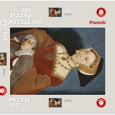 Darstellung des Puzzle Motivs Piatnik: Jane Seymour 100 Puzzle Schachtel 3D Modell