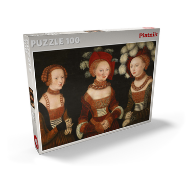 Darstellung des Puzzle Motivs Piatnik: Die Prinzessinnen Sibylla, Emilia und Sidonia 100 Puzzle Schachtel Ansicht2