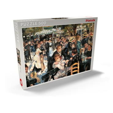 Darstellung des Puzzle Motivs Piatnik: Tanz im Moulin de la Galette 500 Puzzle Schachtel Ansicht2