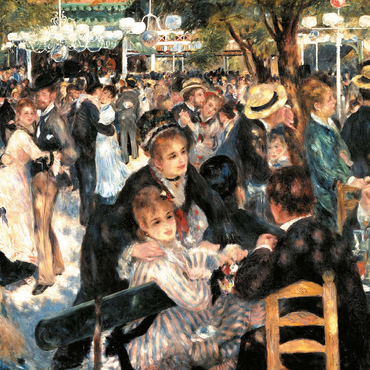 Darstellung des Puzzle Motivs Piatnik: Tanz im Moulin de la Galette 500 Puzzle 3D Modell