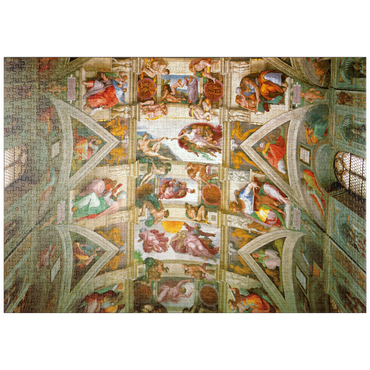 Darstellung des Puzzle Motivs puzzleplate Piatnik: Deckengemälde der Sixtinischen Kapelle 1000 Puzzle