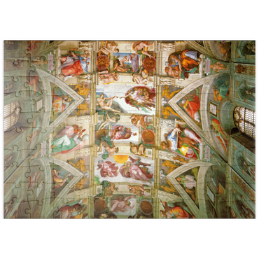 Darstellung des Puzzle Motivs puzzleplate Piatnik: Deckengemälde der Sixtinischen Kapelle 100 Puzzle