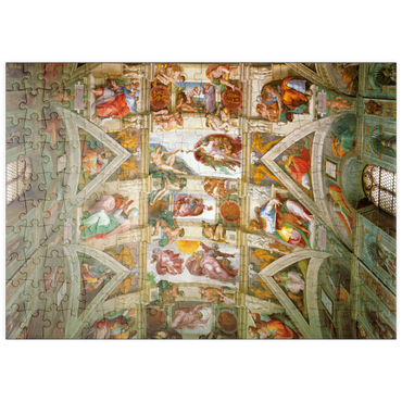 Darstellung des Puzzle Motivs puzzleplate Piatnik: Deckengemälde der Sixtinischen Kapelle 200 Puzzle