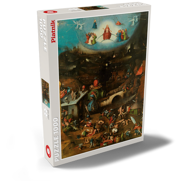 Darstellung des Puzzle Motivs Piatnik: Weltgerichtstriptychon 1000 Puzzle Schachtel Ansicht2