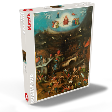 Darstellung des Puzzle Motivs Piatnik: Weltgerichtstriptychon 100 Puzzle Schachtel Ansicht2