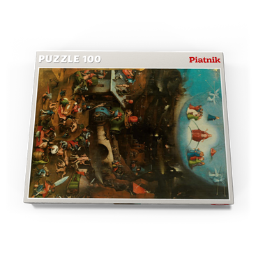 Darstellung des Puzzle Motivs Piatnik: Weltgerichtstriptychon 100 Puzzle Schachtel Ansicht3
