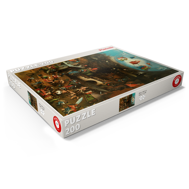 Darstellung des Puzzle Motivs Piatnik: Weltgerichtstriptychon 200 Puzzle Schachtel Ansicht1