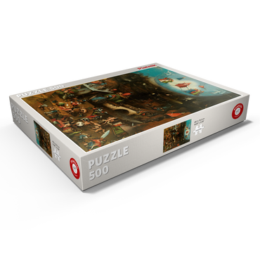 Darstellung des Puzzle Motivs Piatnik: Weltgerichtstriptychon 500 Puzzle Schachtel Ansicht1