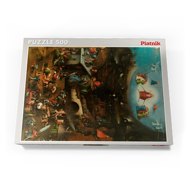 Darstellung des Puzzle Motivs Piatnik: Weltgerichtstriptychon 500 Puzzle Schachtel Ansicht3