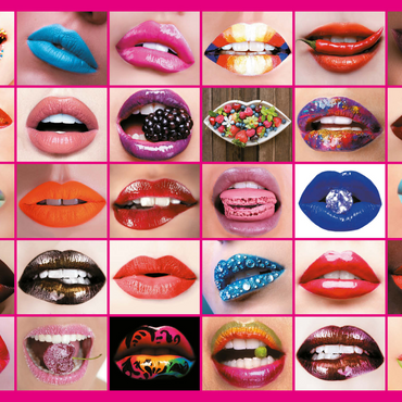 Darstellung des Puzzle Motivs Piatnik: Beauty Lips / Lippenbekenntnisse 1000 Puzzle 3D Modell