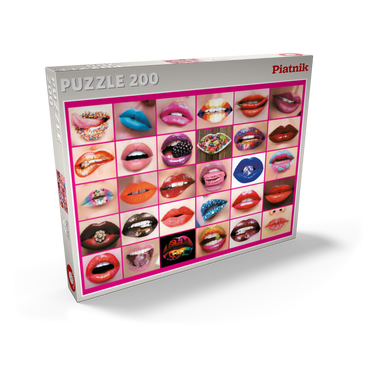 Darstellung des Puzzle Motivs Piatnik: Beauty Lips / Lippenbekenntnisse 200 Puzzle Schachtel Ansicht2
