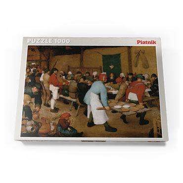 Darstellung des Puzzle Motivs Piatnik: Die Bauernhochzeit 1000 Puzzle Schachtel Ansicht3