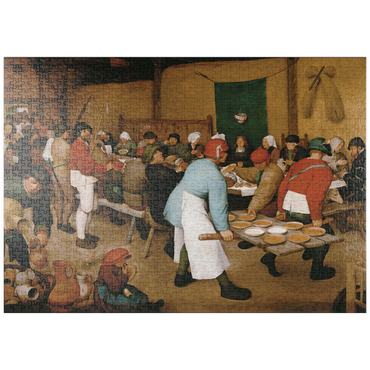 Darstellung des Puzzle Motivs puzzleplate Piatnik: Die Bauernhochzeit 1000 Puzzle