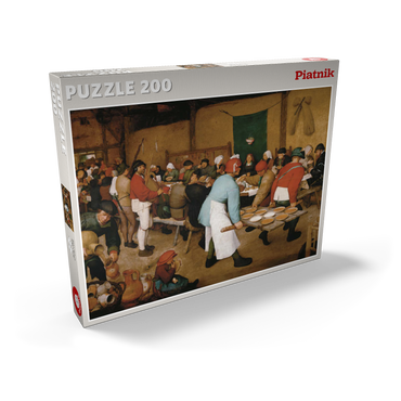 Darstellung des Puzzle Motivs Piatnik: Die Bauernhochzeit 200 Puzzle Schachtel Ansicht2