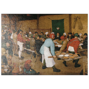 Darstellung des Puzzle Motivs puzzleplate Piatnik: Die Bauernhochzeit 200 Puzzle