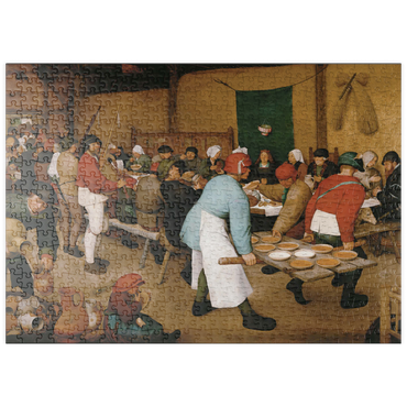 Darstellung des Puzzle Motivs puzzleplate Piatnik: Die Bauernhochzeit 500 Puzzle